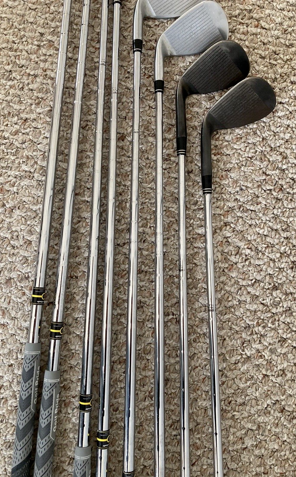 Taylormade Rac Inserts TaylorMade RAC LT RH Iron Set 5-9 PW GW SW Stiff Flex Tru Temper 110 ...