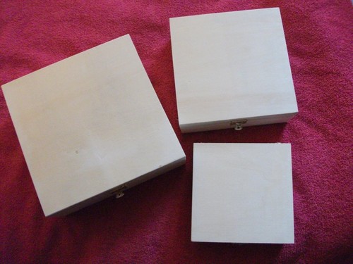 DAYnagh Stickrahmen Set 3-teilig - Holz Stickringe Quadratisch 13/16/20cm