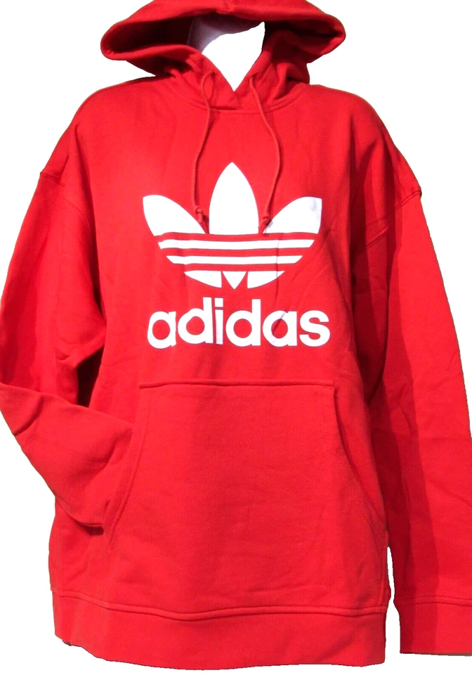 Sudadera con Capucha Adidas Originales Adicolor Trifolio Mujer Talla XL Rojo Exuberante (ENVÍO GRATUITO) Foto 2 de 4