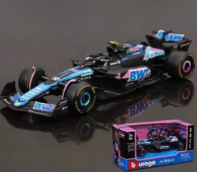 Bburago 1:43 F1 2024 Japan BWT Alpine A524 #10 Pierre Gasly Model Car NEW IN BOX - Image 2 of 3