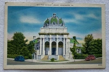 The Handley Library, Winchester, Virginia, Vintage Postcard