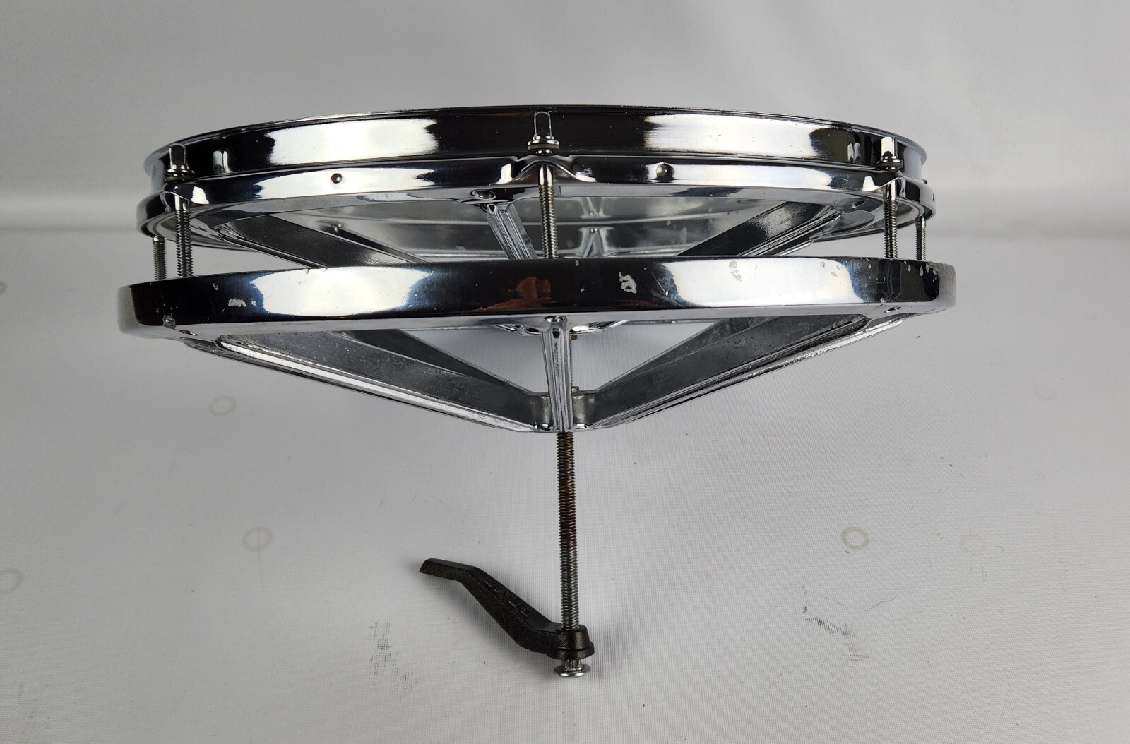 14" Chrome Remo Roto Tom with Original Remo Handle Nut and Evans G2 Clear head eBay