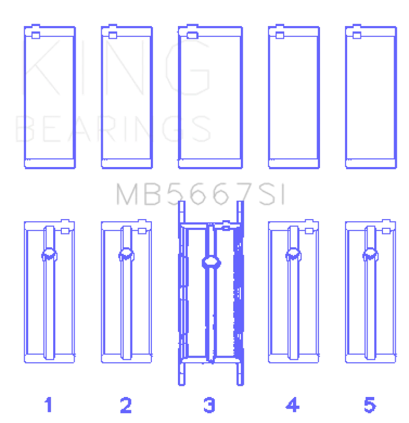 Juego de rodamientos principales King MB5667SI para Mini Cooper/Cooper S 2002-2016 1,6 L Tritec Foto 3 de 4