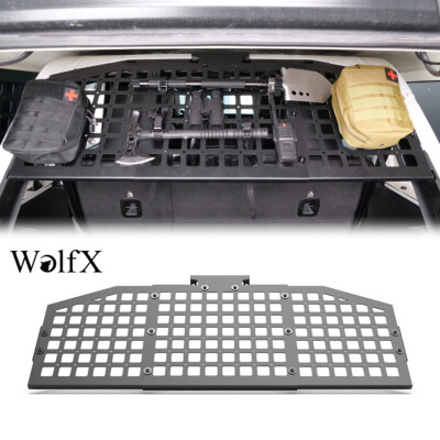 Rear Roll Bar Cargo Molle Panel Storage Carrier For 2018-2026 Jeep Wrangler JL