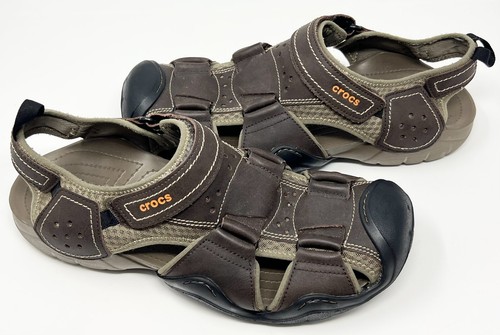 Crocs Swiftwater Leather Fisherman 