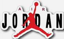 Air Jordan Jump Man Car Vinyl Window Decal Laptop Waterproof Bumper Sticker