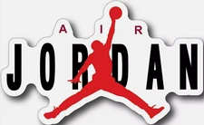 AIR JORDAN Car Vinyl Window Decal Jump Man Graphic Laptop Sticker NEW