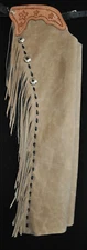 Custom Made Leather Chaps/New Buckskin Shotgun Chaps/Made In USA
