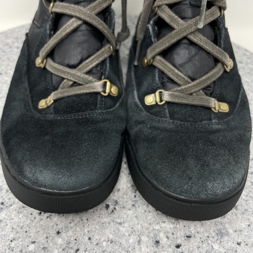 Timberland Boots Womens 7.5 Puffer Black Suede Leather Winter Snow Shoes Lace Up - Picture 22 of 22