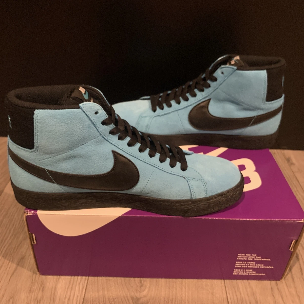 Size 9 Nike Zoom Blazer Mid SB Baltic Blue 2020