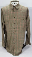 Scott Barber Shirt Mens XL [ 54 Chest 33L ]  L/S Button Down Plaid Chest Pocket