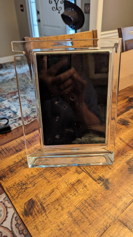 Waterford Crystal "METRA" Table Desk Photo Frame