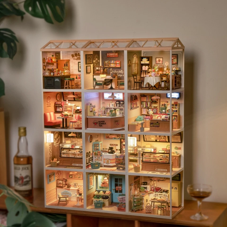 Rolife Super Creator Plastic DIY Mini LED Dollhouse Kids Birthday Xmas Gifts - Image 3 of 4