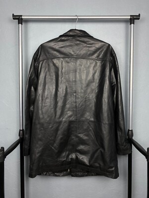 Yves Saint Laurent YSL Vintage Mens Leather Jacket Size 52 | eBay