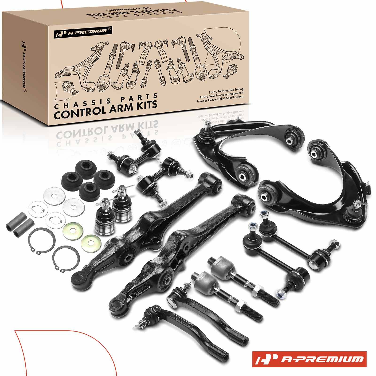 16x Front Upper & Lower Control Arm Ball Joint Sway Bar Tie Rod for Acura Honda