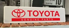 Toyota genuine parts aluminum sign 6" x 24"