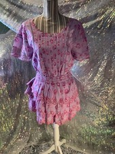 LoveShackFancy Lilac Fusion Rose Floral Mavis Minidress Women’s Medium NWT