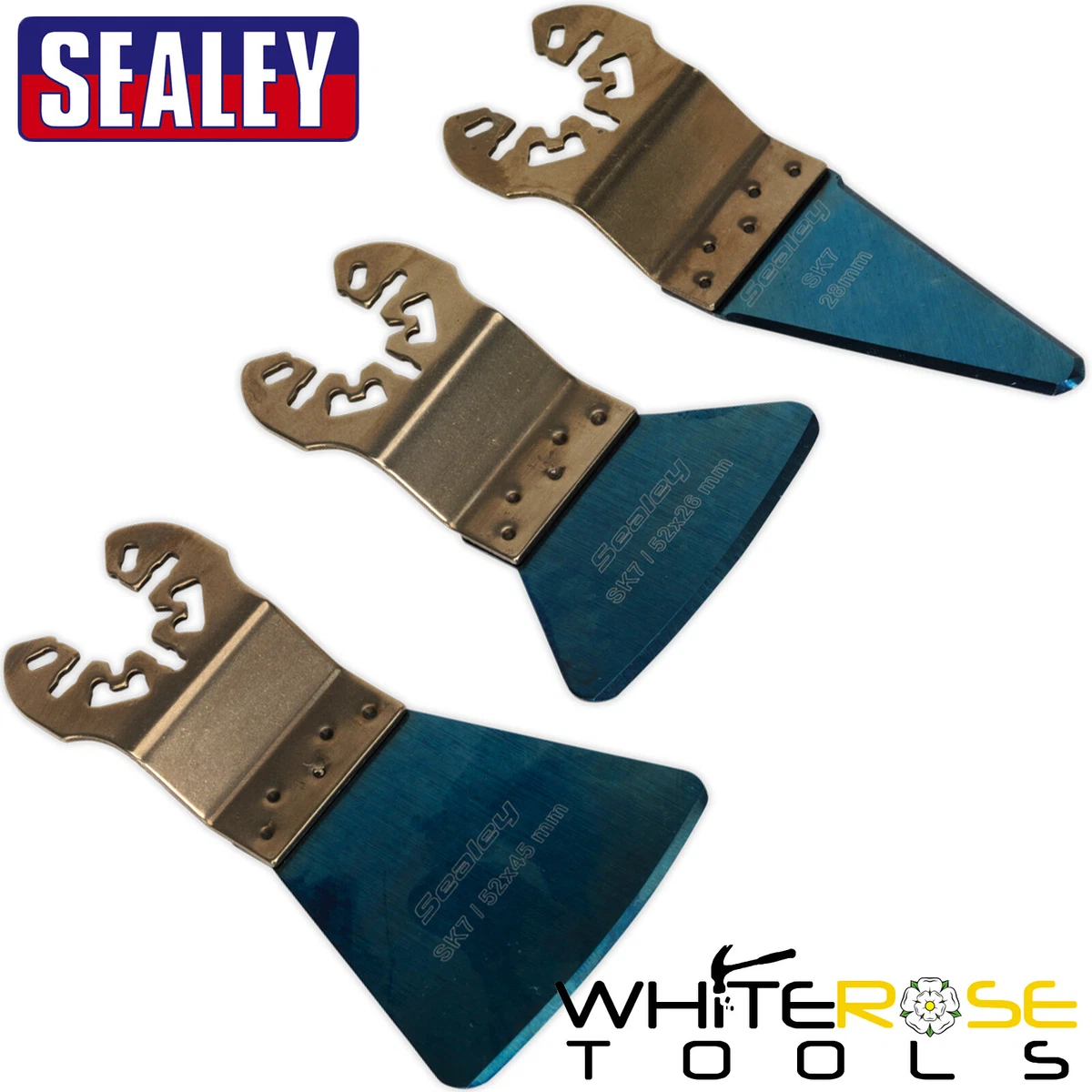 Sealey Multi Tool Scraper Blade Set Rigid Flexible Sharp Cleaning Quick Change