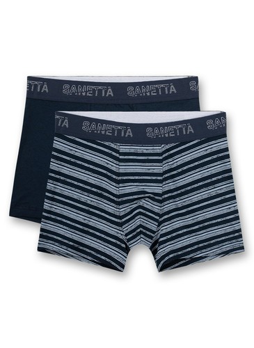 Package double axle hipshorts, Dunkelbl + a striped V.V. Sanetta size 164