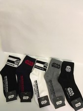 NEW Star Wars Disney Socks Set Of 5 One Size 29.99  Free Shipping