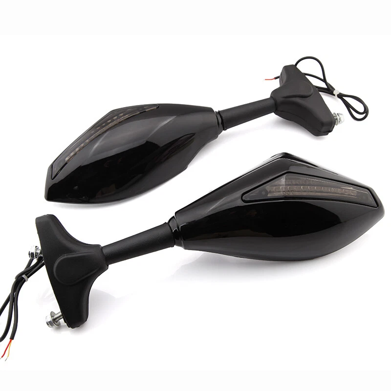 Espelhos retrovisores laterais + LED seta para Suzuki GSF1200 BANDIT 2001-2005 - Imagem 4 de 4