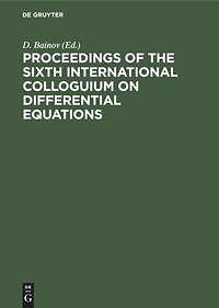 Proceedings of the Sixth International Colloguium on[...] | Buch | 9783112302781