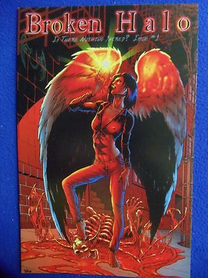  BROKEN HALO  IS THERE NOTHING SACRED #1  VARIANT  TIM VIGIL  1ST PRINT  1995 