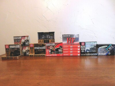 Maxwell - Sony - Fuji Blank Cassette Lot 24 cassettes total