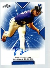2021 Leaf Perfect Game Showcase Autographs Blue #BASB1 Sullivan Brackin 15/15