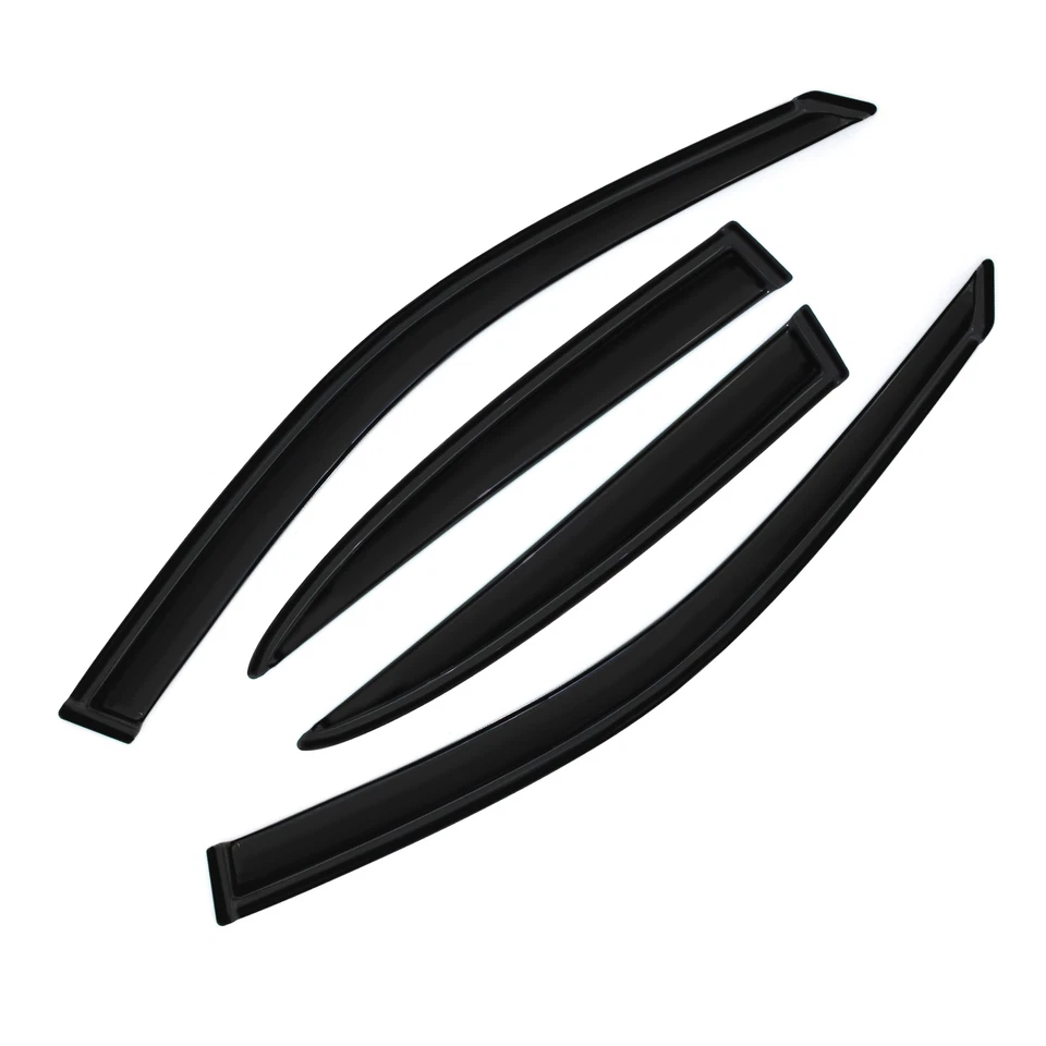 Fits 01-05 Honda Civic Sedan Window Visor Rain Guard Sun Shade Vent Acrylic 4Pcs - Изображение 2 из 4