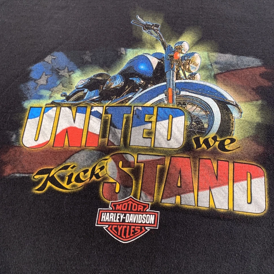Camisa Harley Davidson DE COLECCIÓN Para Hombre Grande Negra Nueva Orleans Louisiana Hecha en EE. UU. Foto 4 de 4