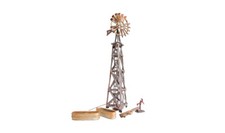 Woodland Scenics HO Old Windmill Built- -Ready Landmark Structures BR5042