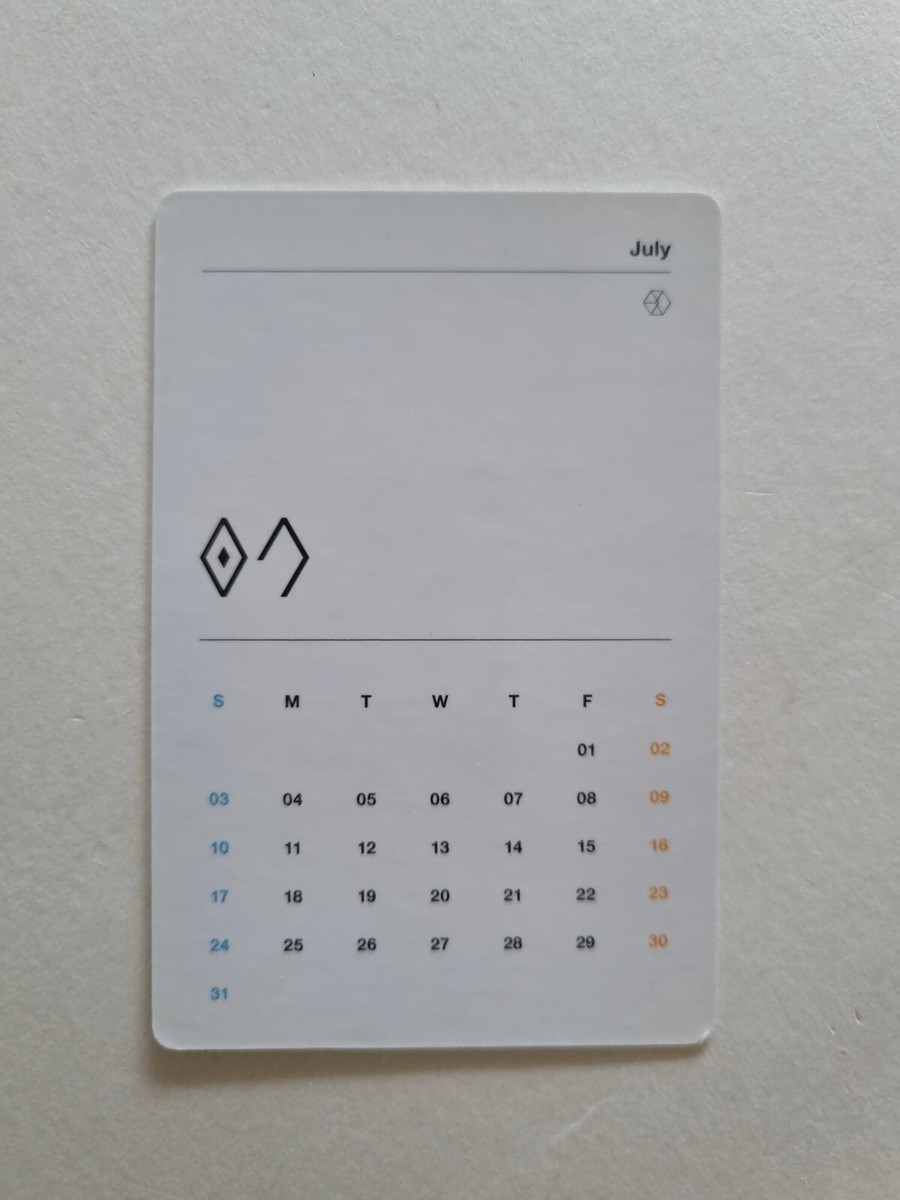 EXO 2015 2016 Season's GREETINGS China Global Mini Calendar
