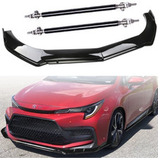 Front Bumper Lip Splitter Spoiler Strut Rods Body Kits For Toyota Corolla Se Front Bumper Lip Splitter Spoiler Strut Rods Body Kits For Toyota Corolla Se