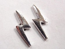 Electric Bolt Stud Earrings 925 Sterling Silver Corona Sun Jewelry Lightning