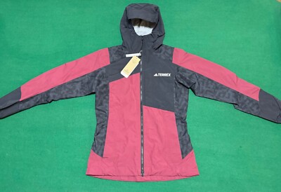 New! Womens ADIDAS TERREX XPERIOR HYBRID SLIM-FIT WINDPROOF WATERPROOF JACKET
