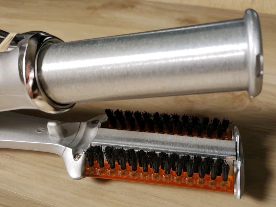 "Cepillo alisador giratorio InStyler 1 1/4"" plancha caliente styler IS1001 plateado/naranja✅" Foto 4 de 4