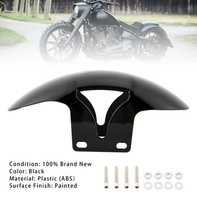 Garde-boue avant court en ABS pour M8 Softail Fat Boy FLFB 160 R18 2018-2024' - Photo 1/4