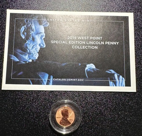 2019W US GEM Reverse PROOF LINCOLN Cent" "West Point" Only 413K Minted!