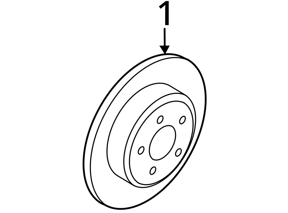Rotor trasero de Chrysler 300 2010 5845638 Foto 4 de 4