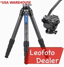 Leofoto LS-325CEX BV-10 Leveling Base Carbon Fiber Tripod w Fluid Head