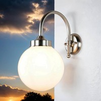 Wandleuchte Messing In Weiß Nickel IP43 Rostfreie AußEnlampe Balkon Haus Hof
