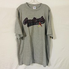 Vintage St Louis Cardinals Shirt Mens 2XL Gray MLB Baseball Majestic 2000s
