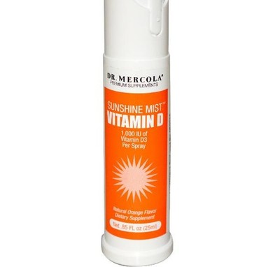 Dr. Mercola, Sunshine Mist, Vitamin D, Natural Orange Flavor, .85 fl oz (25 ml)