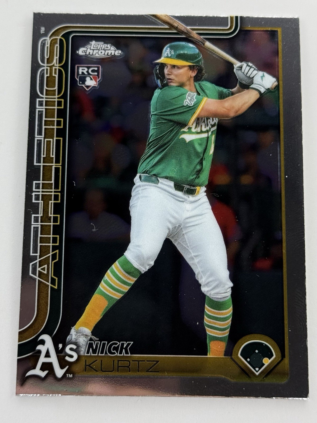 2025 Topps Chrome Update #USC178 Nick Kurtz RC Sepia Refractor Athletics ROY