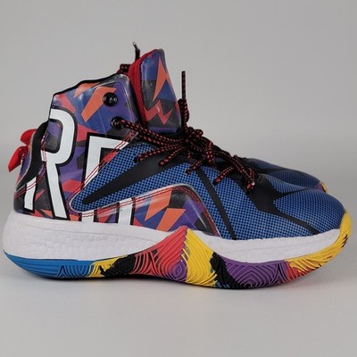 Kids High Top Basketball Sneakers Colorful Graphic Athletic Shoes Size 4 US 36Eu