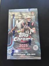 2025 Topps Chrome Football NFL Factory Sealed Hobby 