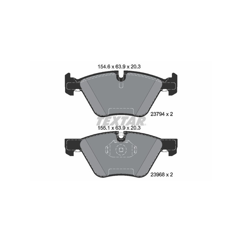 TEXTAR 2379401 Brake Pads Set Front for BMW 3 Z4 X1