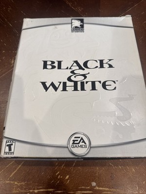 Black & White (PC 2001) Big Box Complete w/ Manual EA Games Lionhead