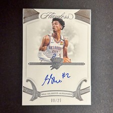2019-20 Panini Flawless #FA-SGA Shai Gilgeous-Alexander Auto /25 OKC Thunder MVP